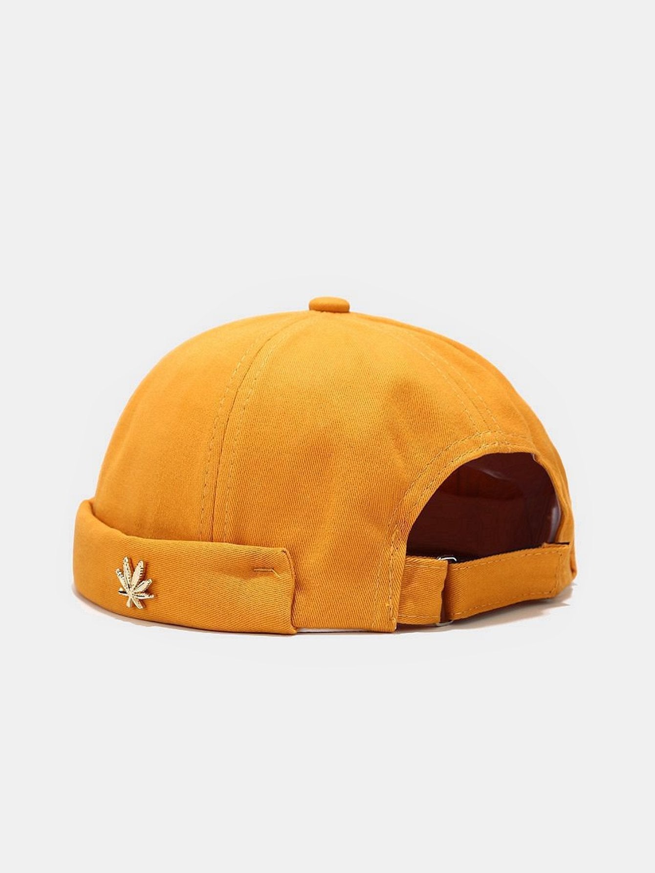 Hip Hop Leaf Decoration Brimless Hat