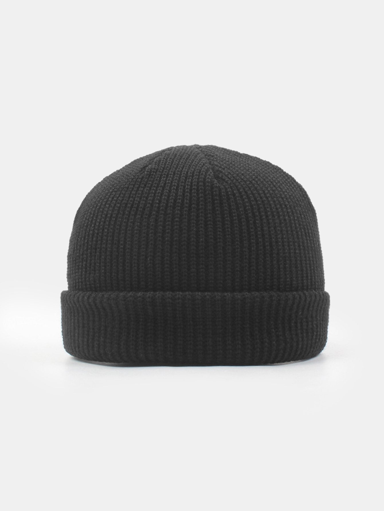 Solid Color Warm Short Knitted Hat