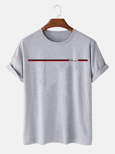 Paris Dream Maker Stripe Print T-Shirts