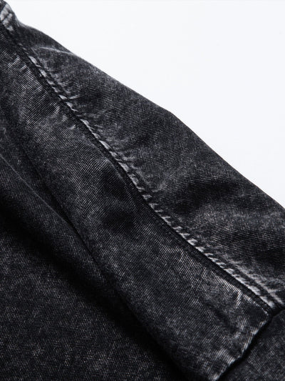 Bear Print Washed Drop Shoulder Oversize T-Shirt