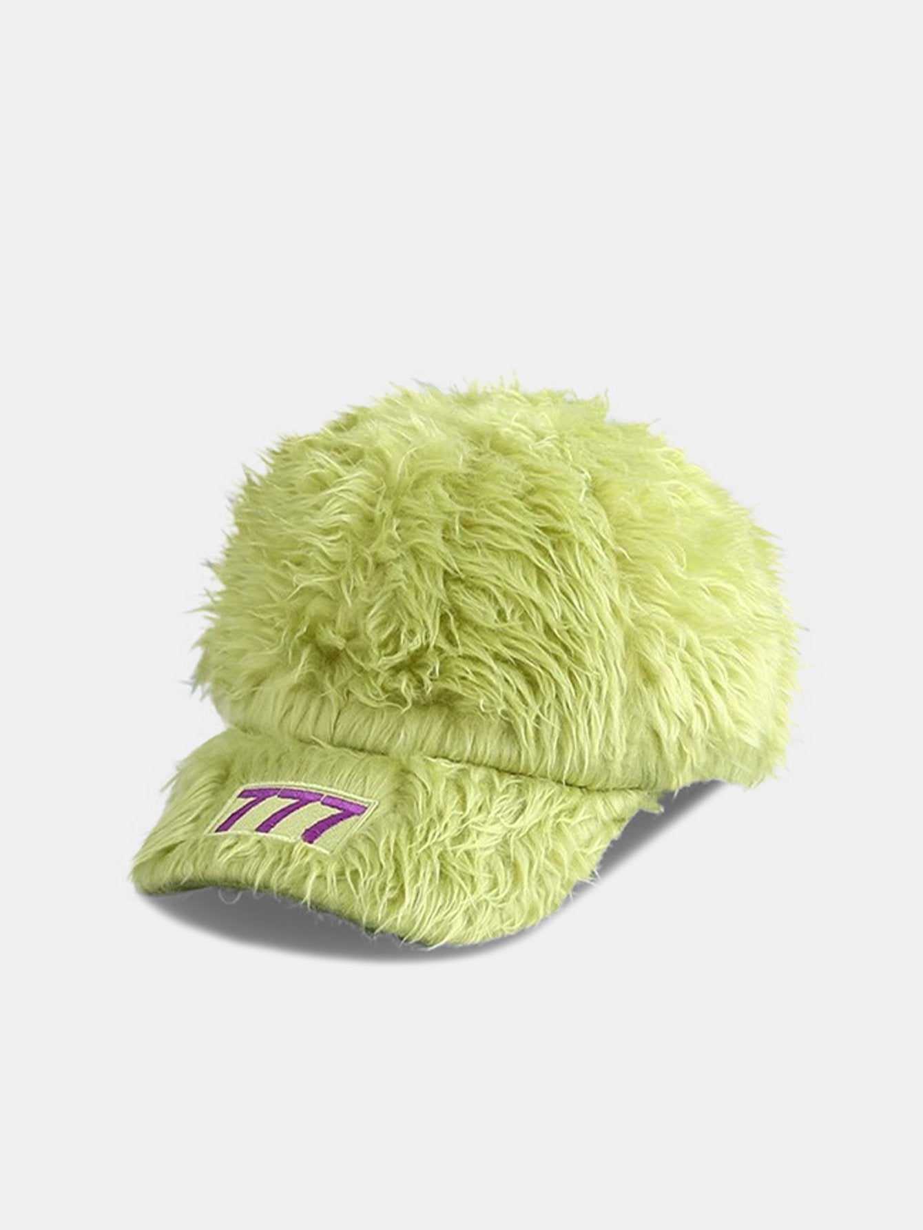 Number 777 Embroidered Plush Baseball Cap