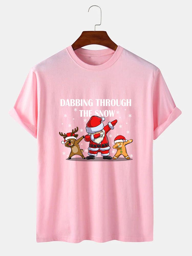 Slogan Santa Print T-Shirt