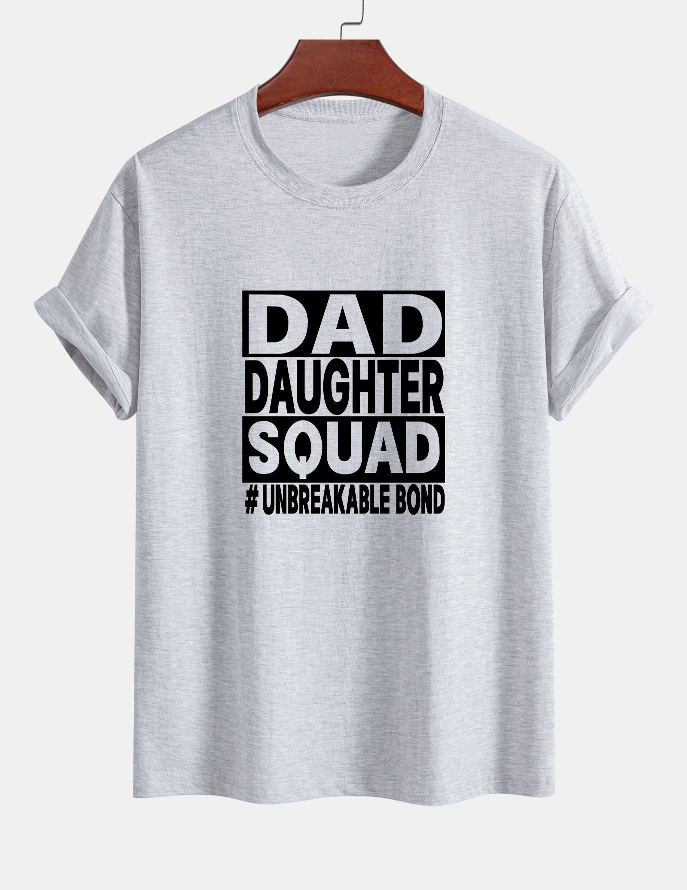 Regular Fit Dad And Daughter Squad Print Cotton T-Shirt
