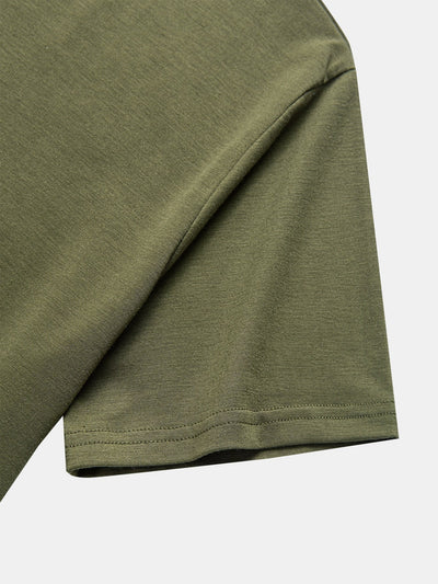 Short Sleeve Mock Neck T-Shirt