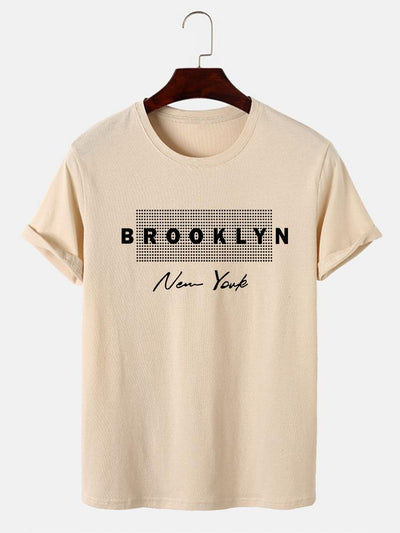 Brooklyn New York Dot Print T-Shirt