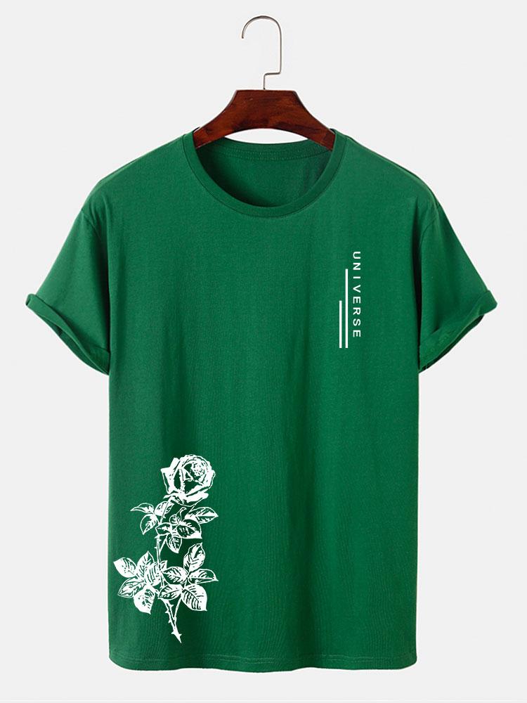 Rose Slogan Print T-Shirt