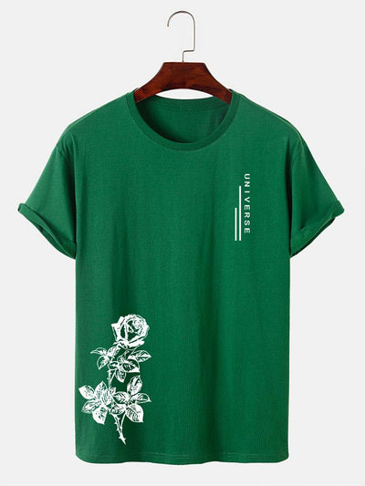 Rose Slogan Print T-Shirt