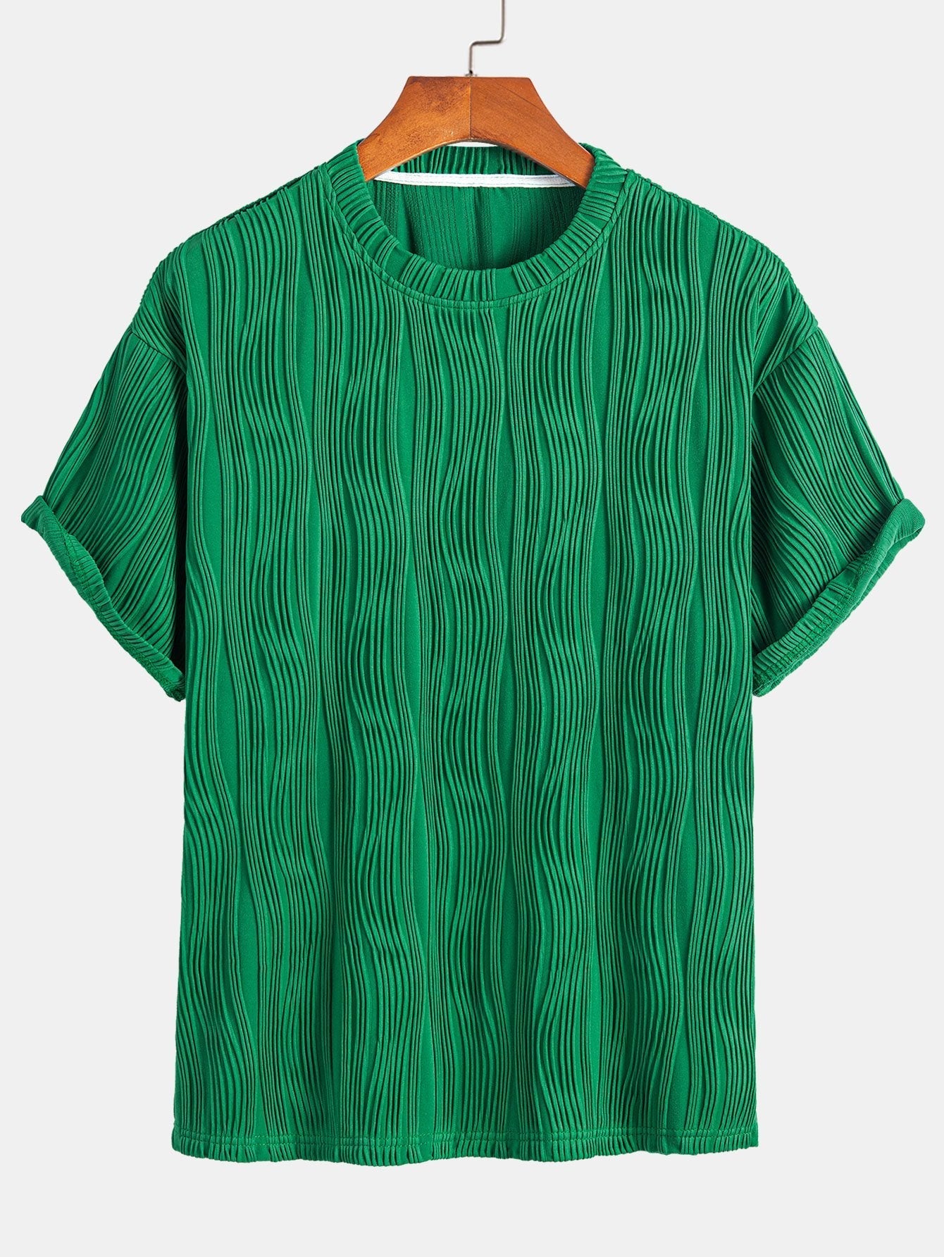 Wave Jacquard Relax Fit T-Shirt