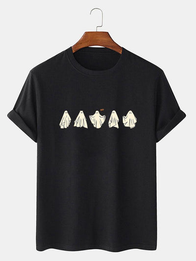 Cute Ghost Print T-Shirt