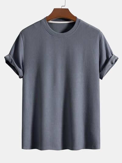 Knitted Ribbed T-Shirt