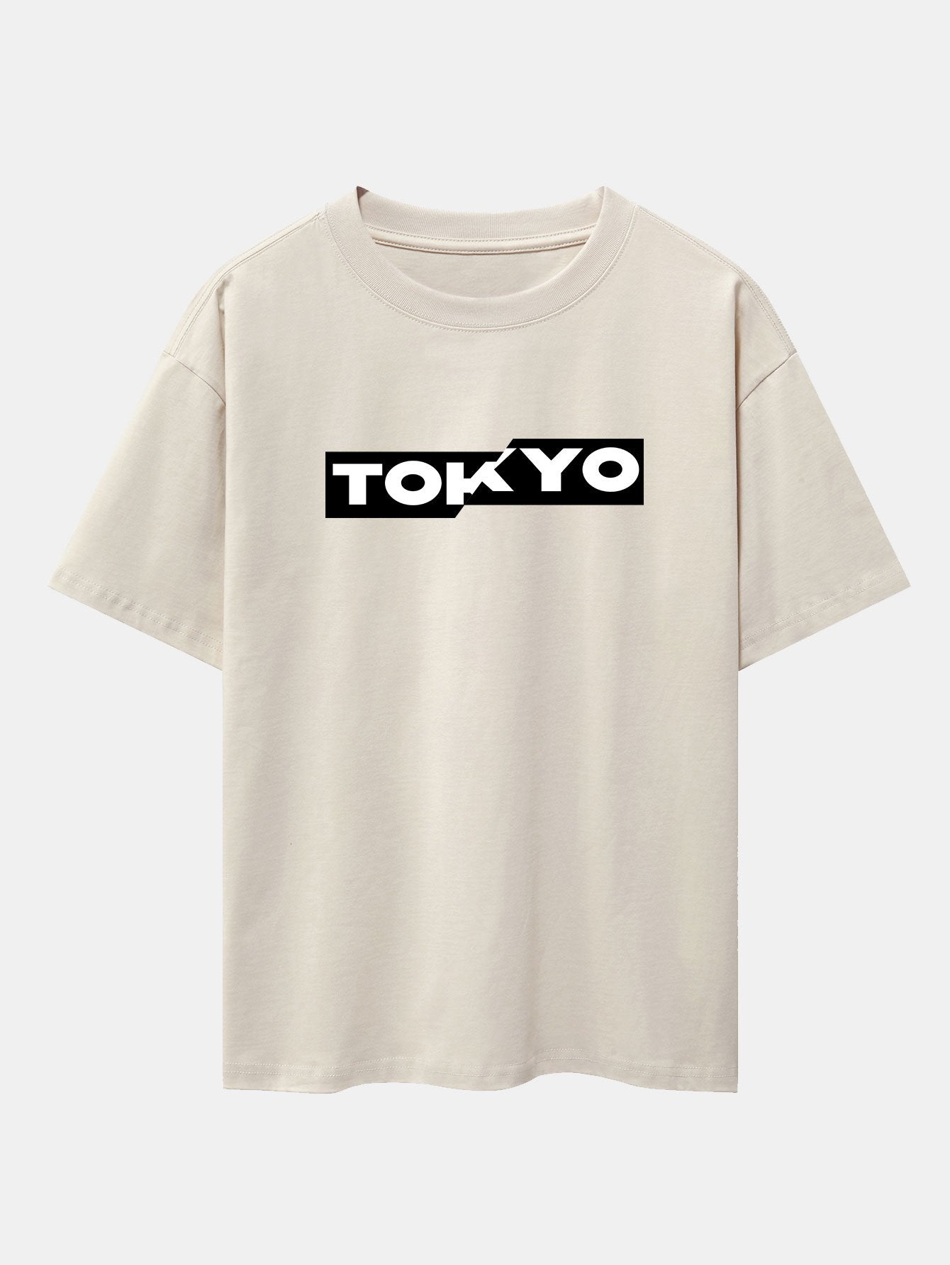 Tokyo Print Drop Shoulder Oversize T-Shirt