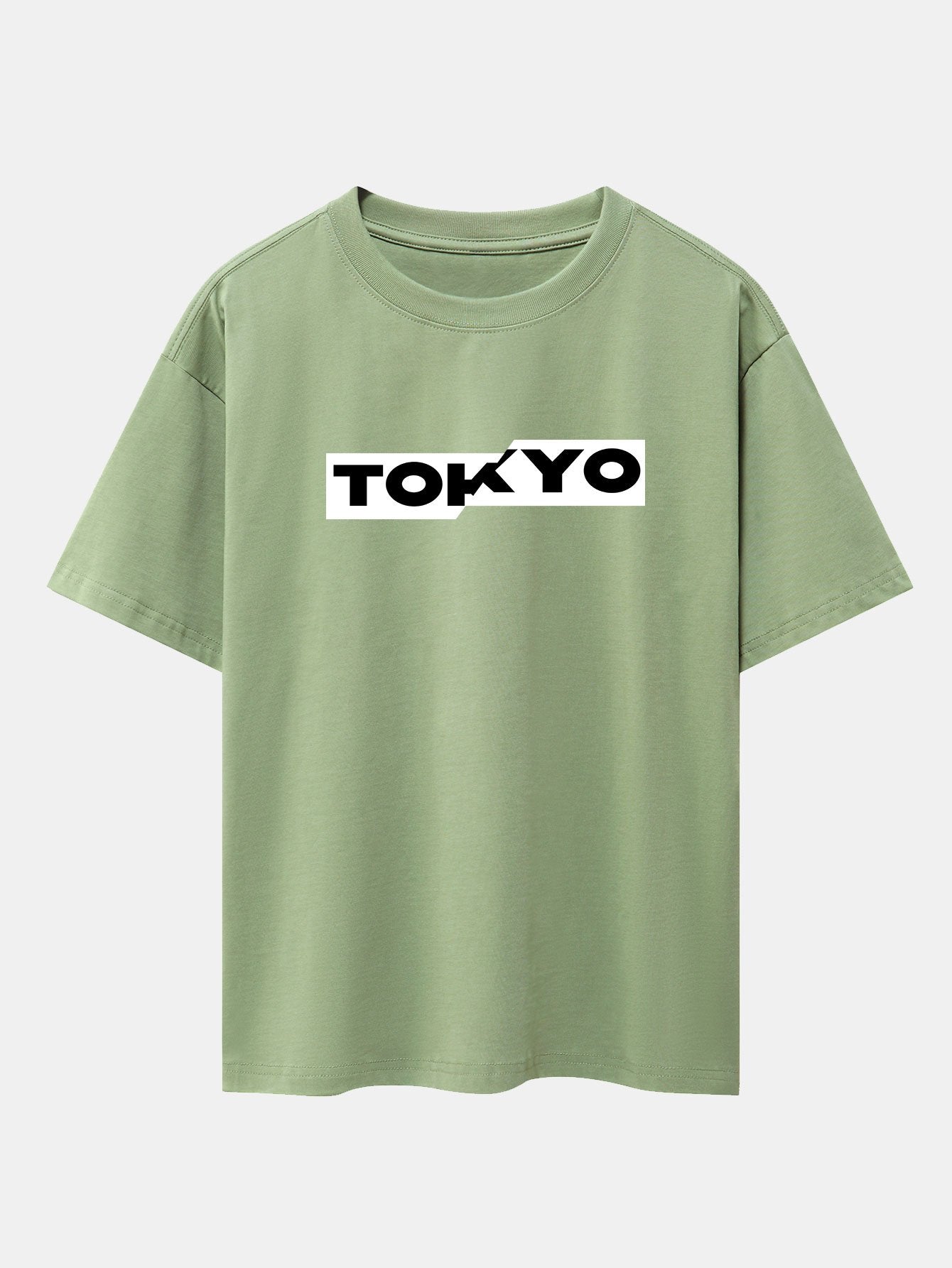 Tokyo Print Drop Shoulder Oversize T-Shirt