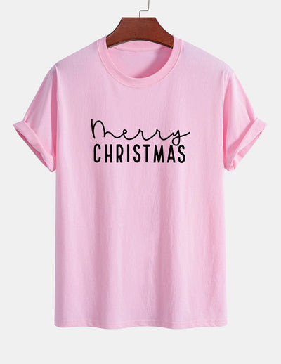 Regular Fit Christmas Print Cotton T-Shirt