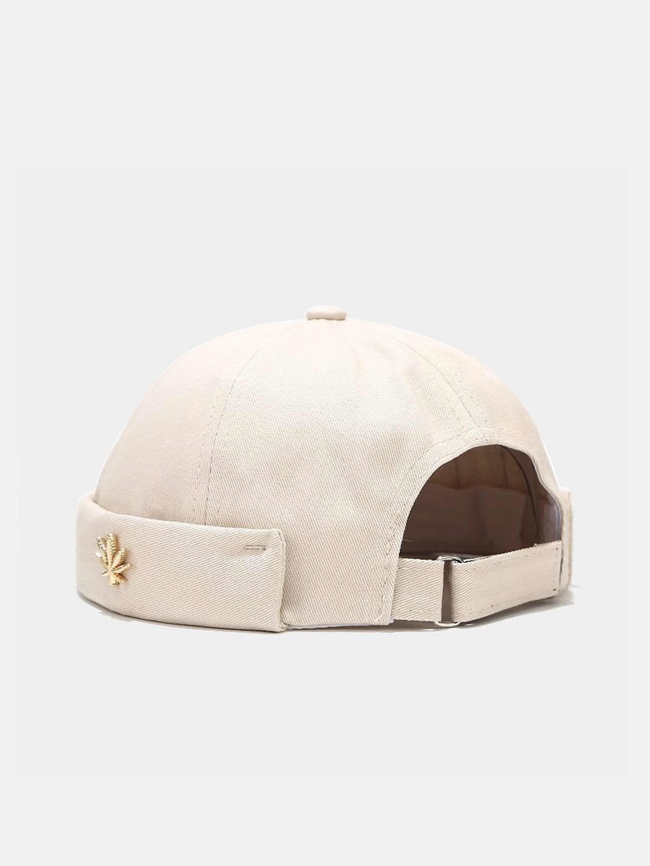 Hip Hop Leaf Decoration Brimless Hat