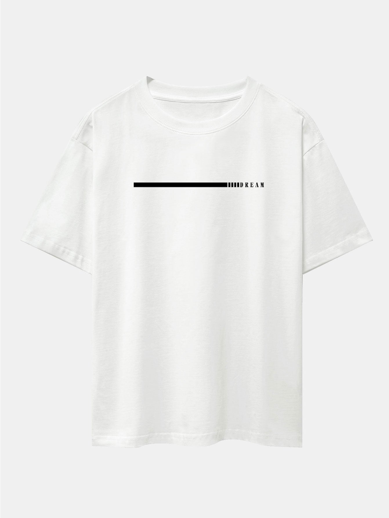 Dream Slogan Print Drop Shoulder Oversize T-Shirt