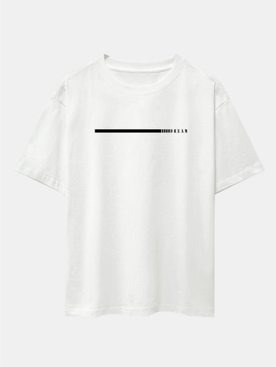 Dream Slogan Print Drop Shoulder Oversize T-Shirt