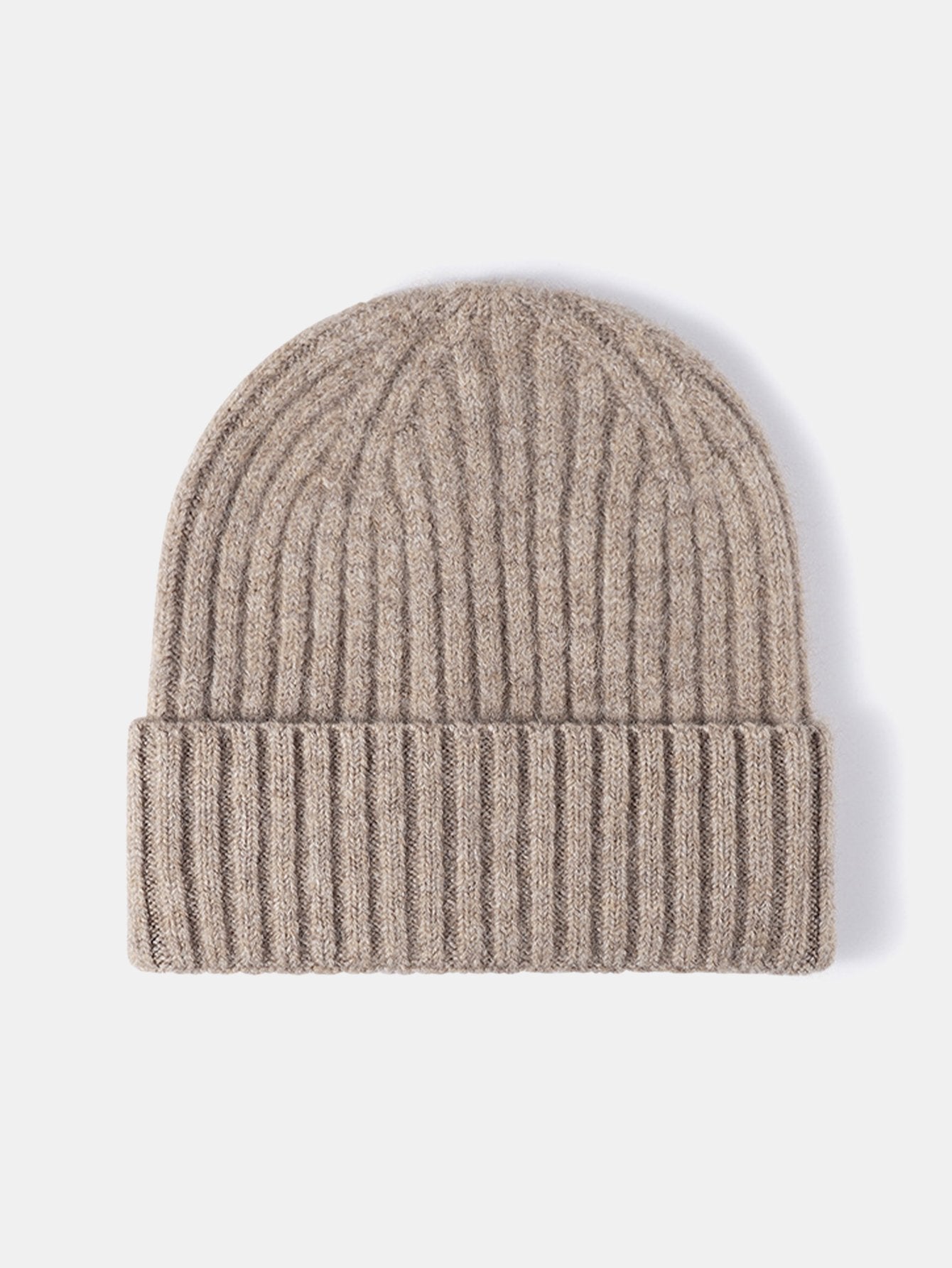 Faux Wool Warm Stripe Knit Beanie Hat