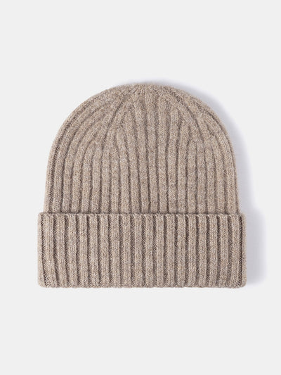 Faux Wool Warm Stripe Knit Beanie Hat