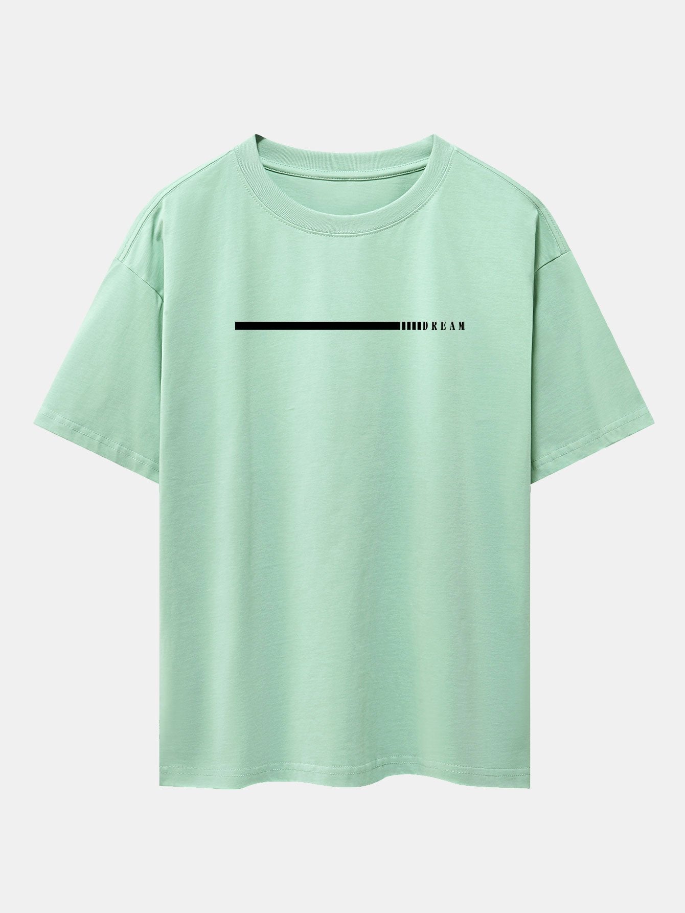 Dream Slogan Print Drop Shoulder Oversize T-Shirt
