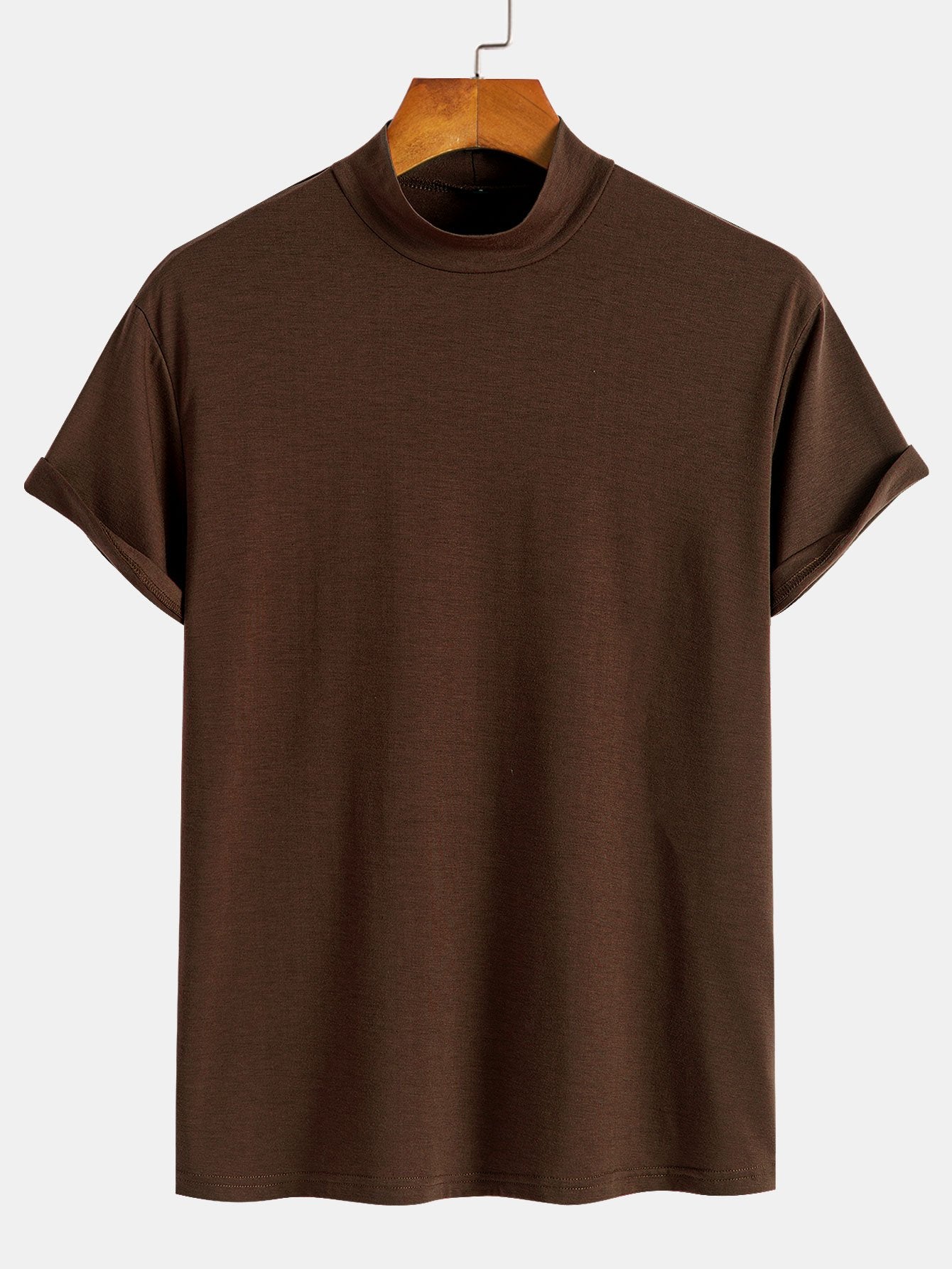 Short Sleeve Mock Neck T-Shirt