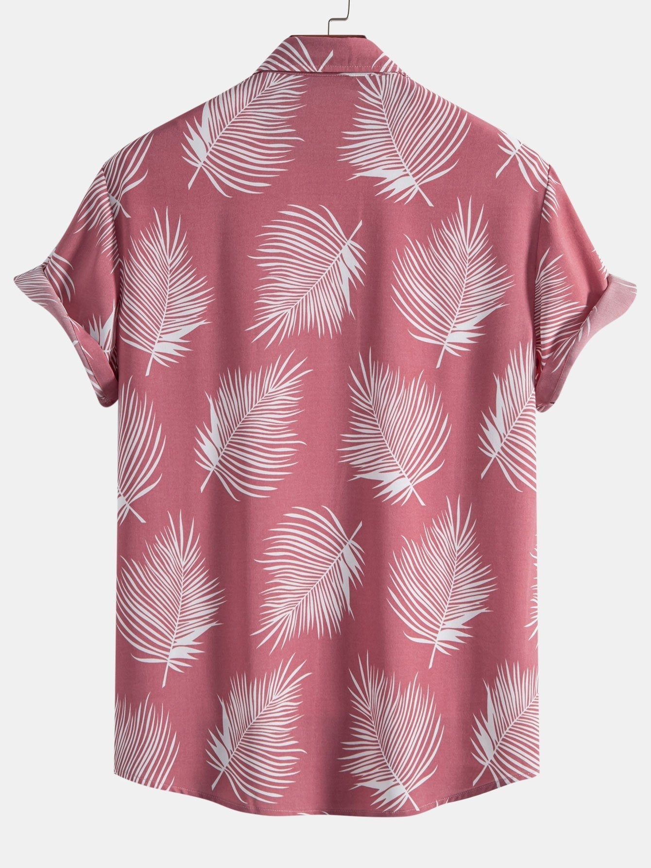 Leaf Print Button Up Shirt
