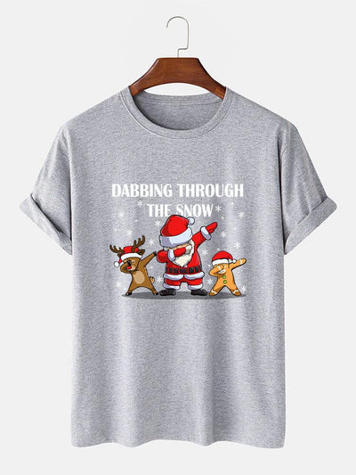 Slogan Santa Print T-Shirt