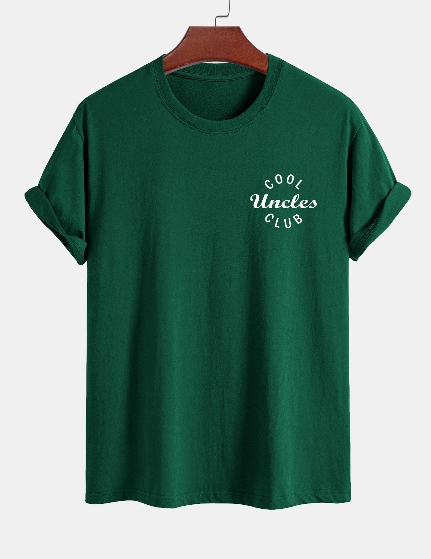 Regular Fit Cool Uncles Club Print Cotton T-Shirt