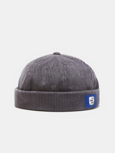 Japanese Harajuku Style Retro Corduroy Brimless Hat
