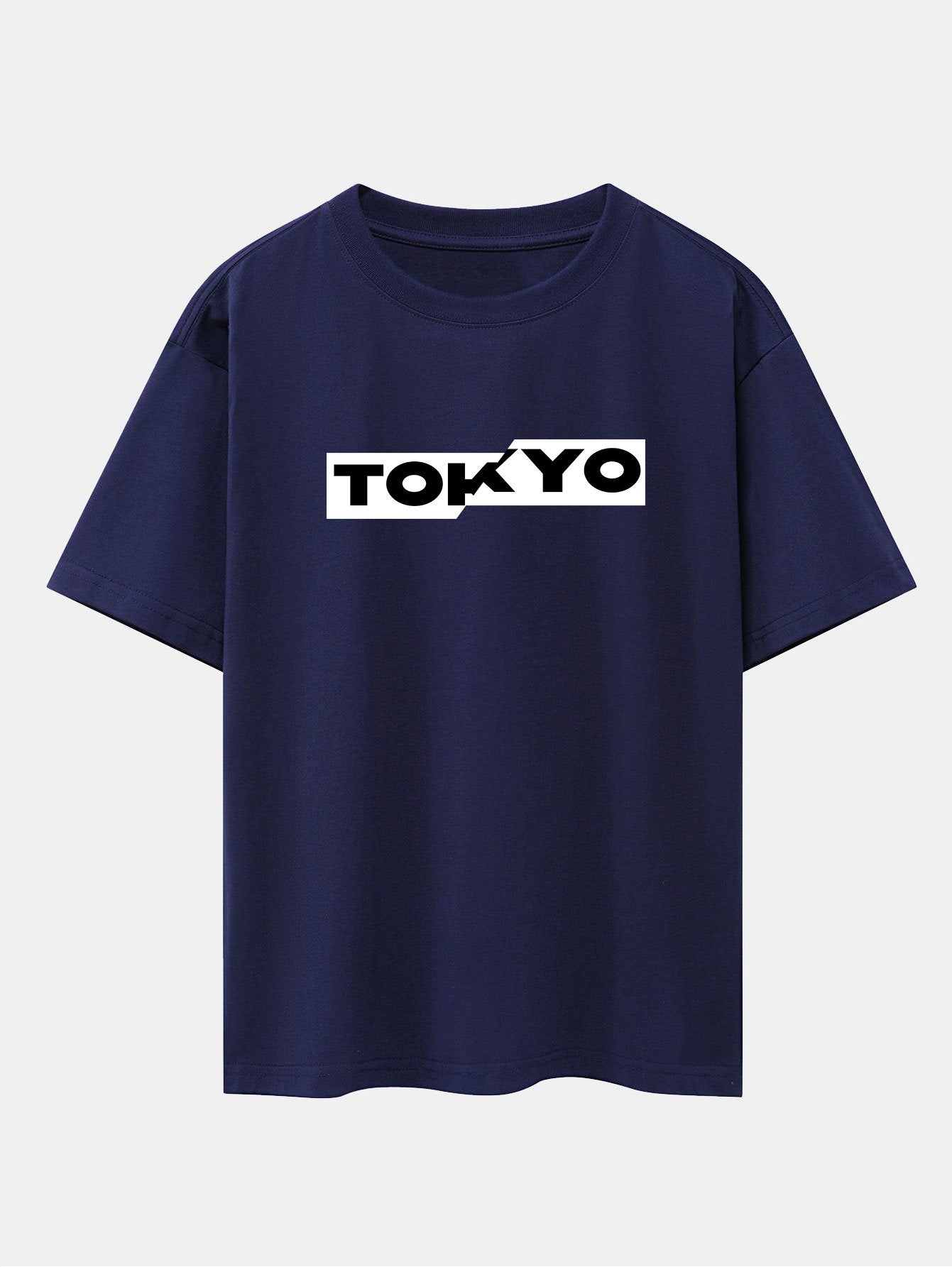 Tokyo Print Drop Shoulder Oversize T-Shirt
