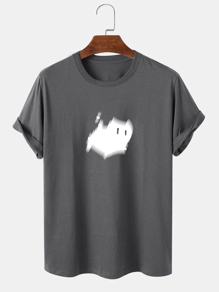 Scared Cat Print T-Shirt