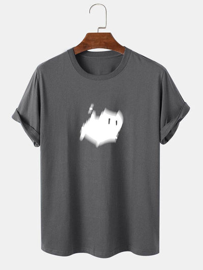 Scared Cat Print T-Shirt