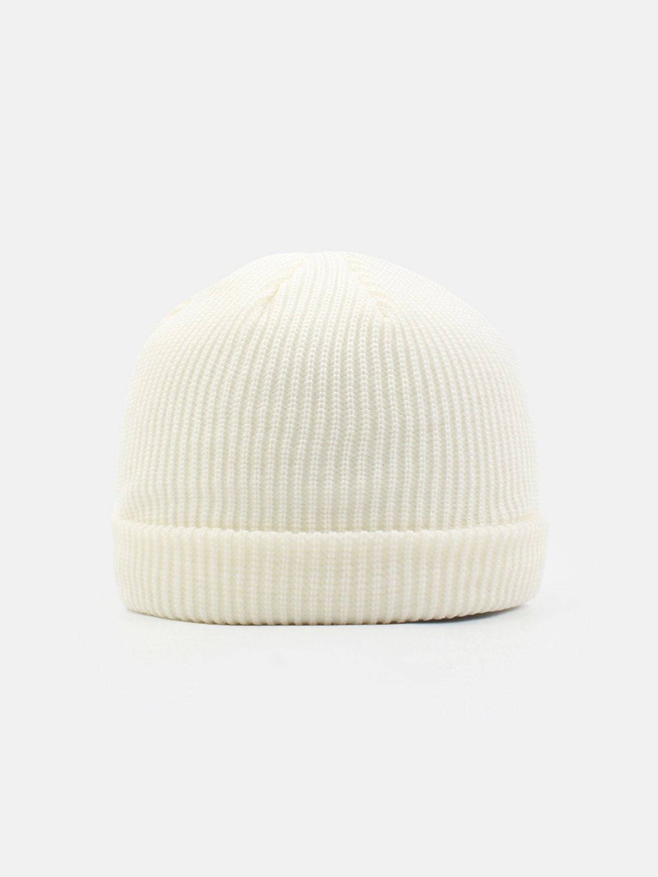 Solid Color Warm Short Knitted Hat