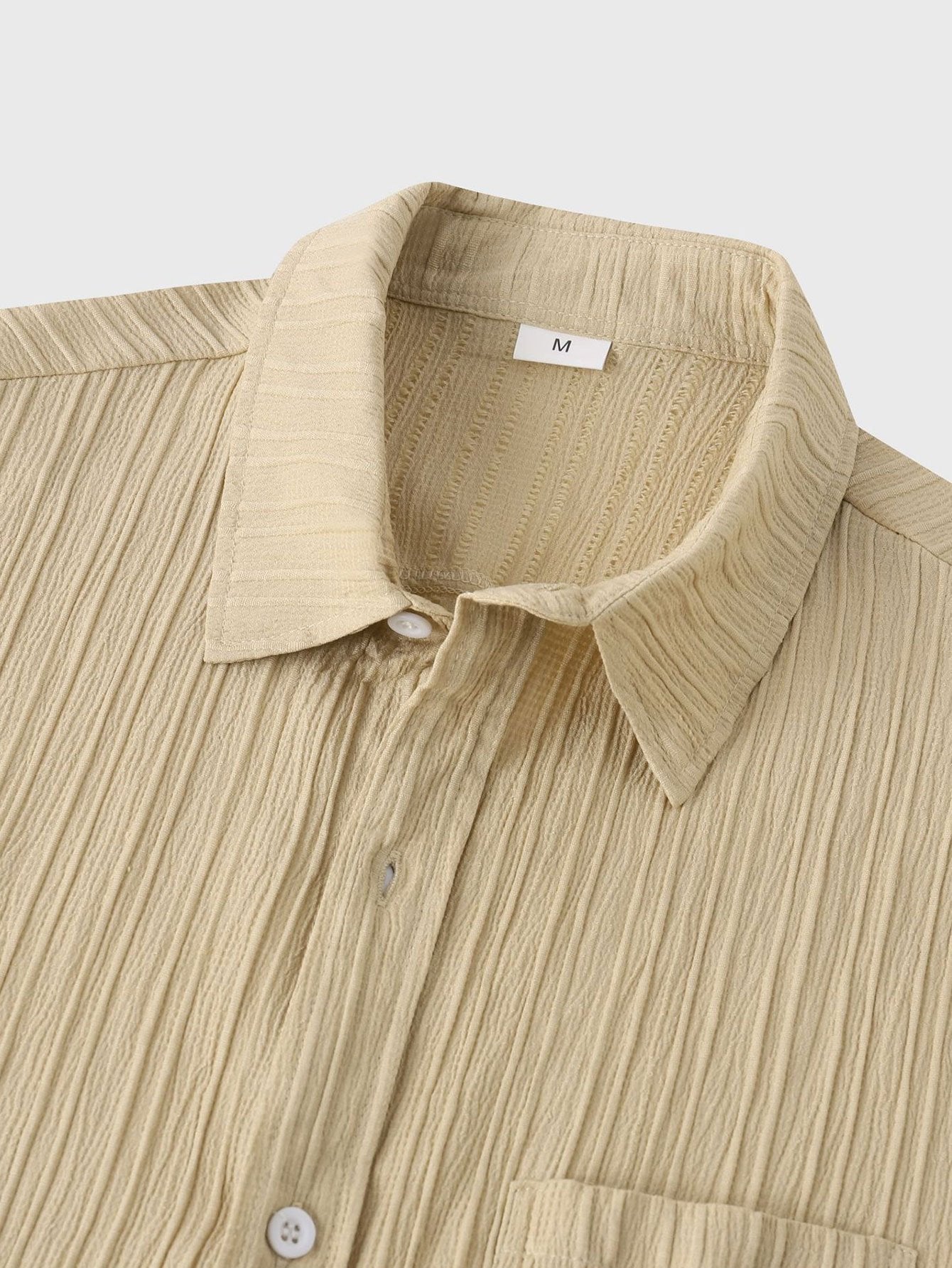 Textured Button Up Shirt