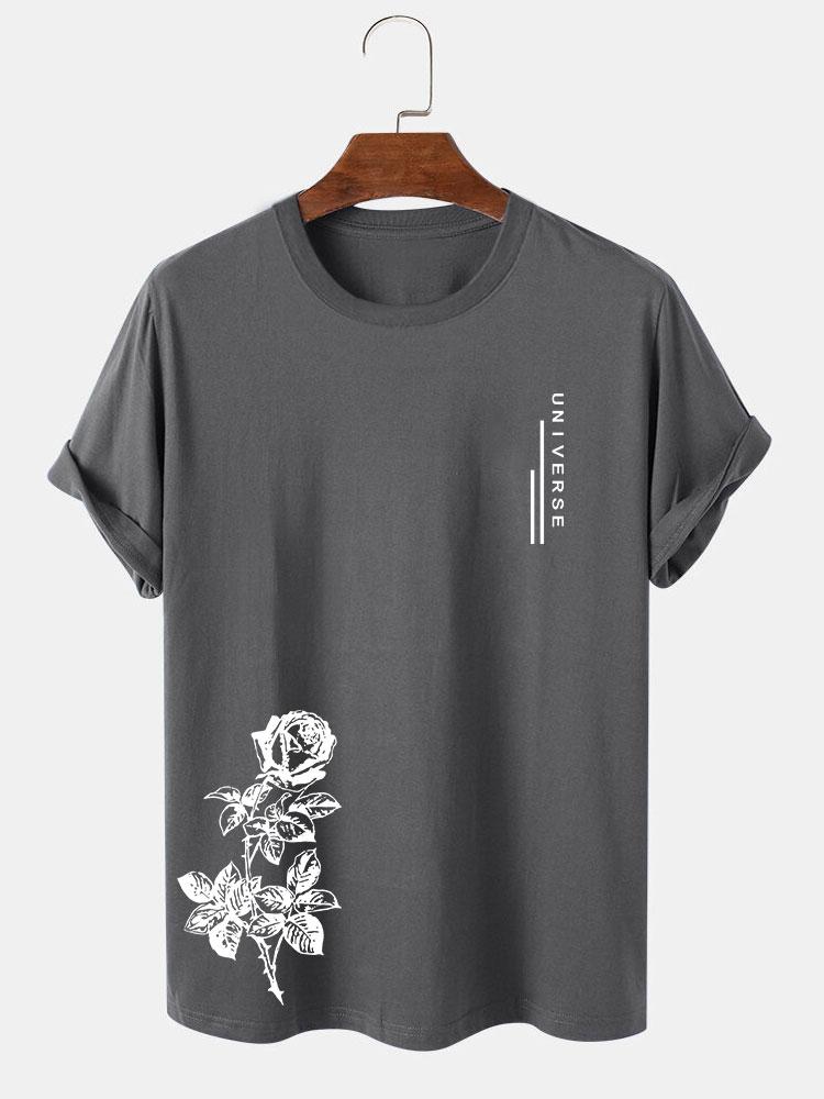 Rose Slogan Print T-Shirt