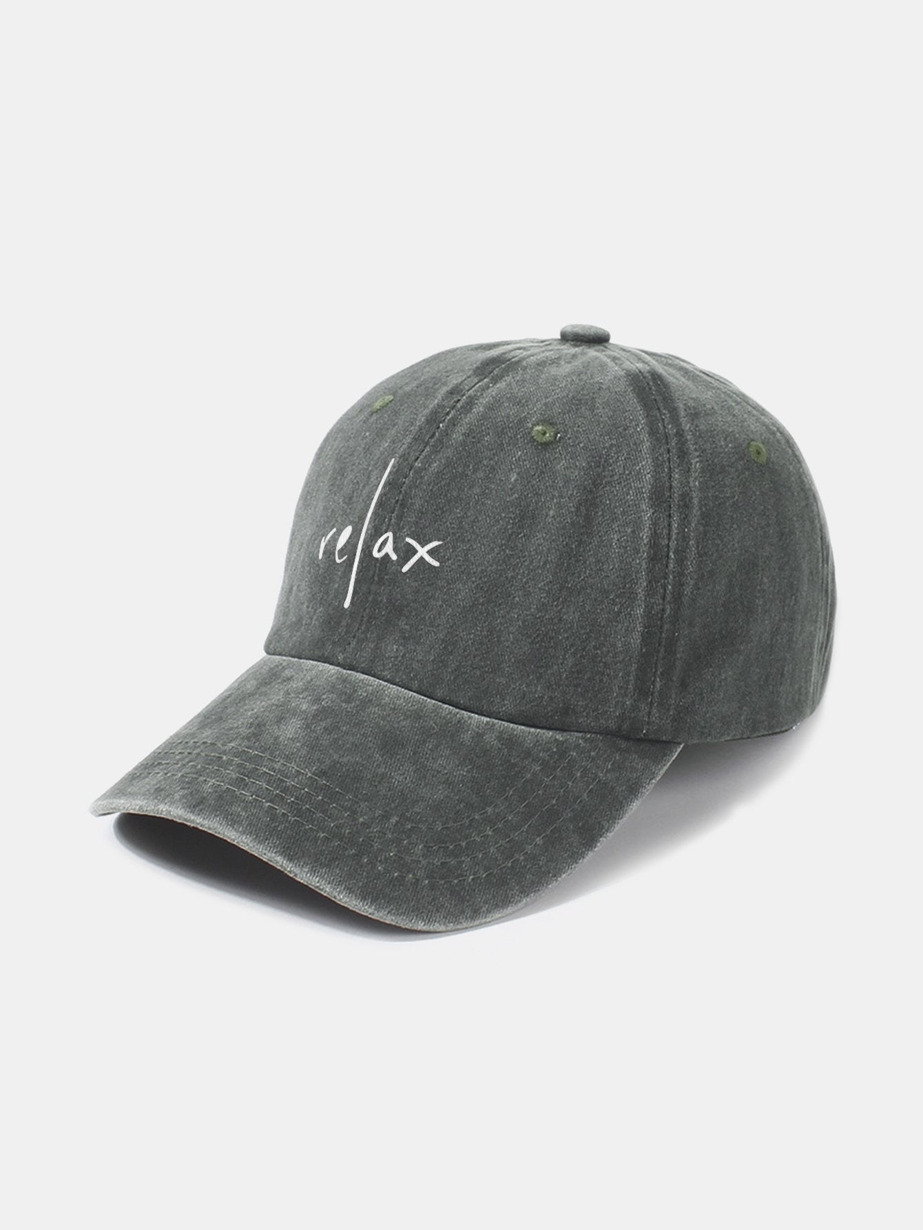 Relax Pattern Classic Retro Washed Distressed Cotton Baseball Cap