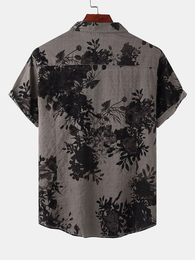Ink Floral Print Shirt