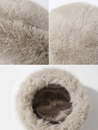 Warm Soft Plush Bucket Hat