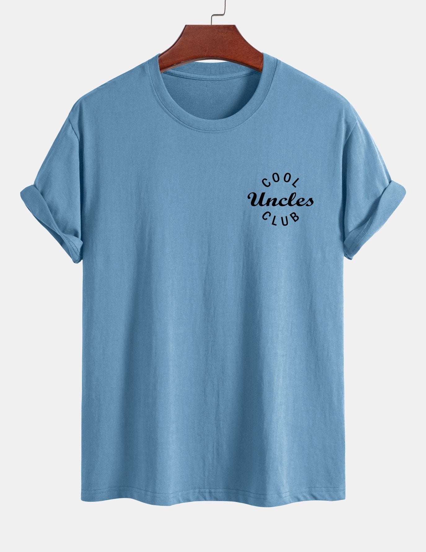 Regular Fit Cool Uncles Club Print Cotton T-Shirt