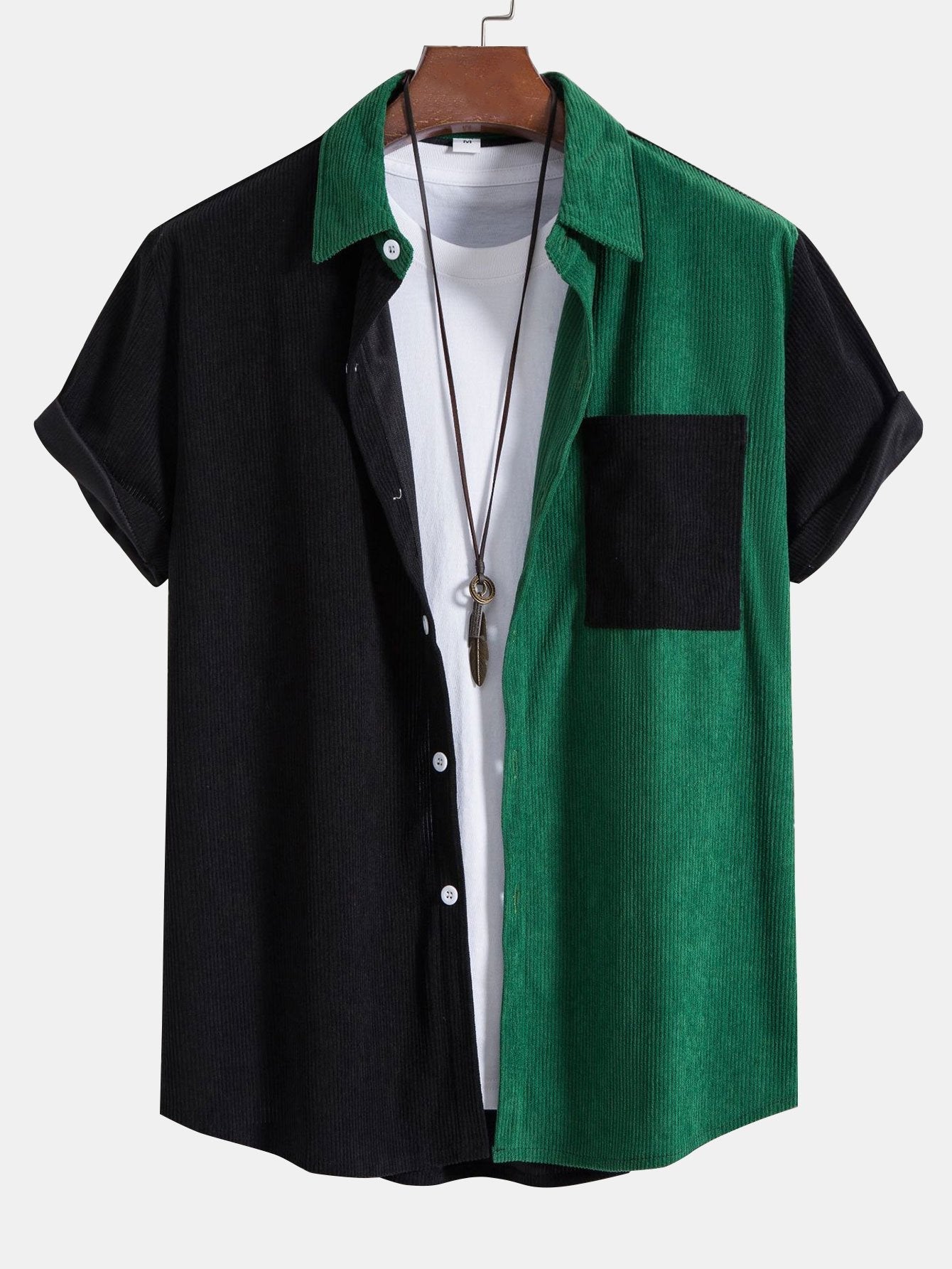 Two Tone Corduroy Shirt
