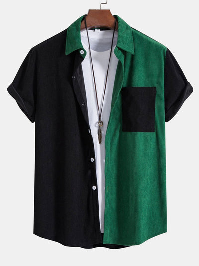Two Tone Corduroy Shirt