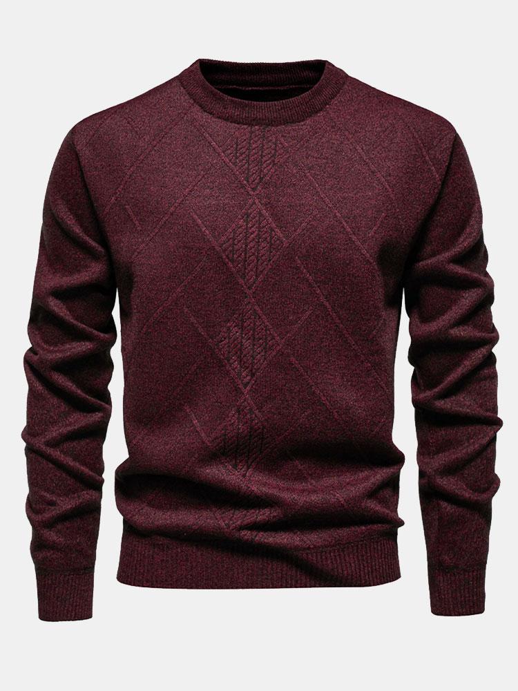 Geometric Rhombus Sweater