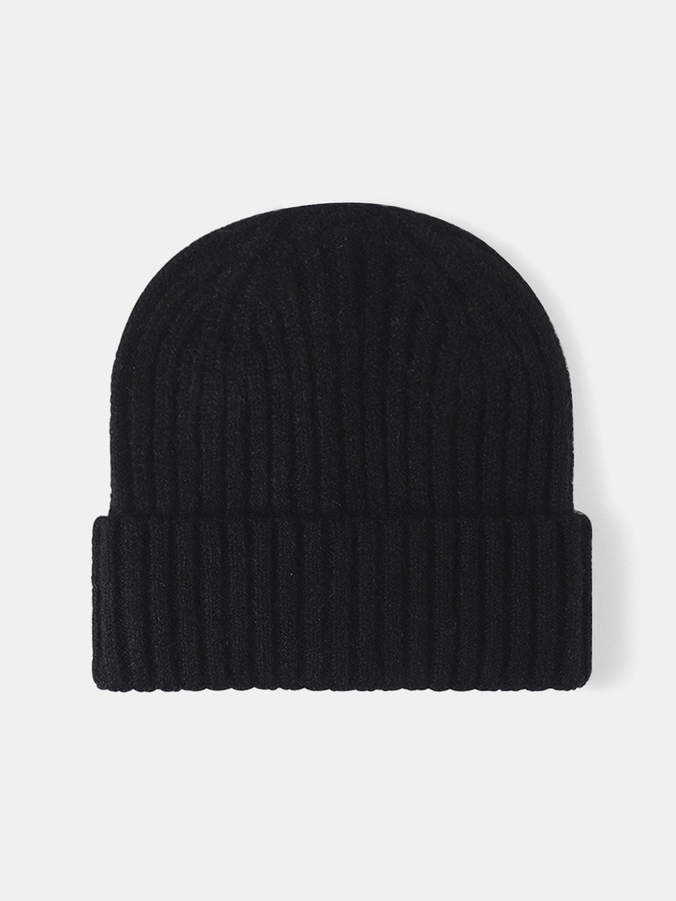 Faux Wool Warm Stripe Knit Beanie Hat