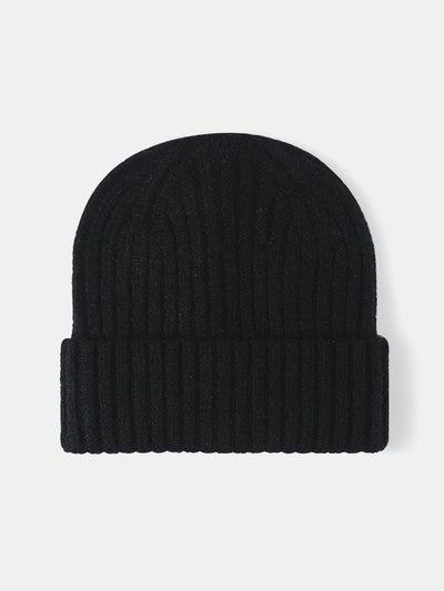 Faux Wool Warm Stripe Knit Beanie Hat