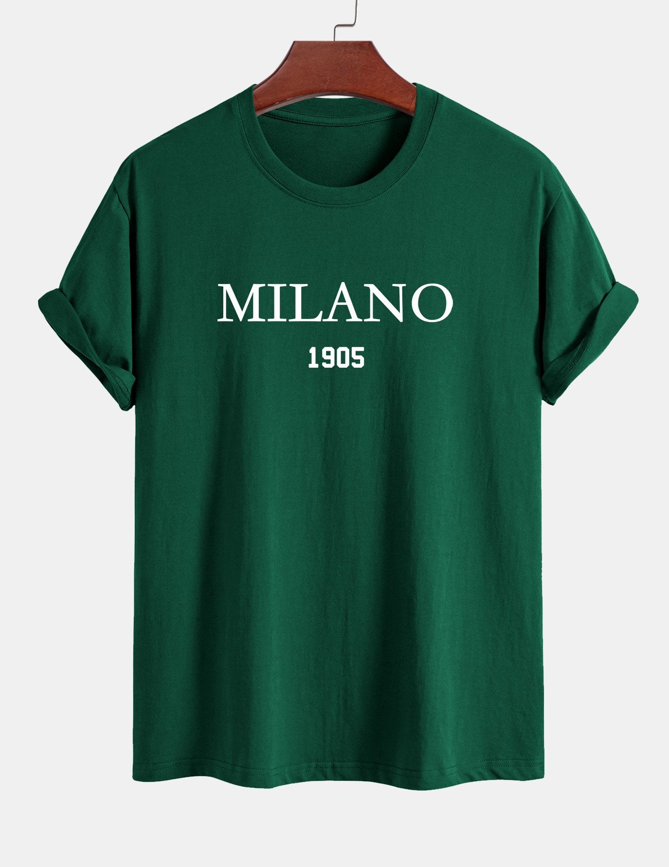 Regular Fit Milano Slogan Cotton T-Shirt