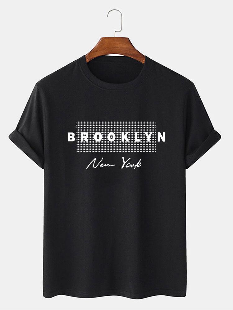 Brooklyn New York Dot Print T-Shirt