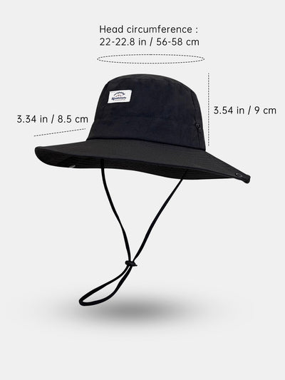 Bucket Hat With Chin Strap Quick Dry For Outdoor Hiking Travel
