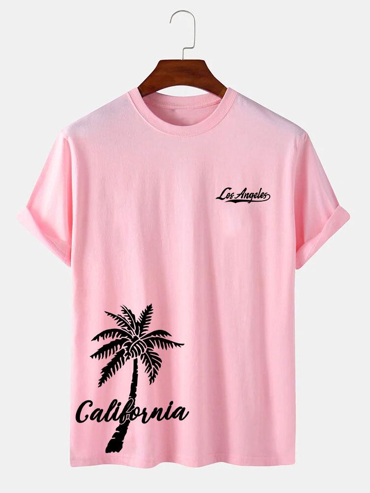 California Palm Tree Print T-Shirt