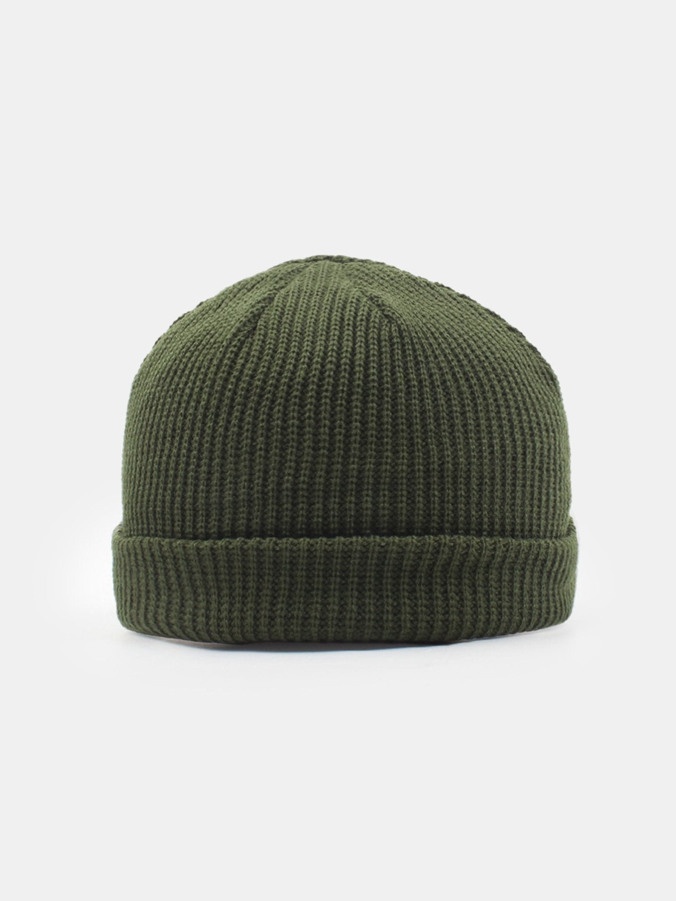 Solid Color Warm Short Knitted Hat