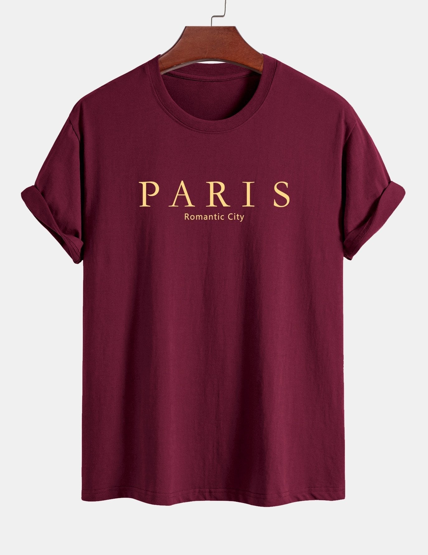 Regular Fit Paris Slogan Cotton T-Shirt