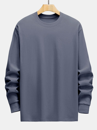 3 Pieces Basic Long Sleeve Heavy Weight T-Shirts